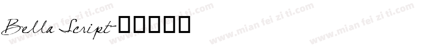 Bella Script字体转换